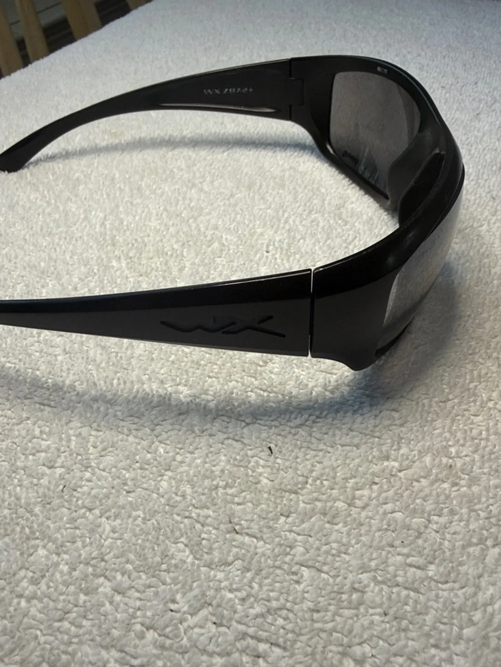 Wiley X Omega Black Tactical Wrap Sport Shock Designer Sunglasses